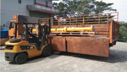 Proses muat material project PT. Pertamina PHE Jambi Merang